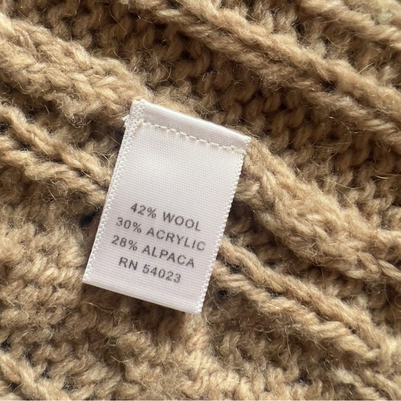 Banana Republic Wool Alpaca Blend Cable Cardigan - Size Large - Picture 4 of 6